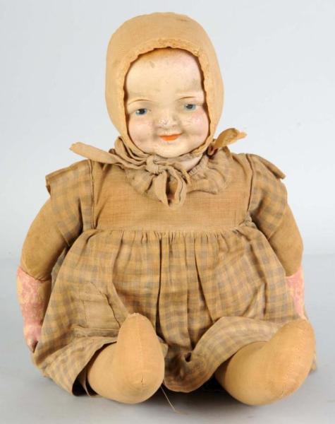 Appraisal: Cloth -Face Doll Description Composition face and original clothes Facial