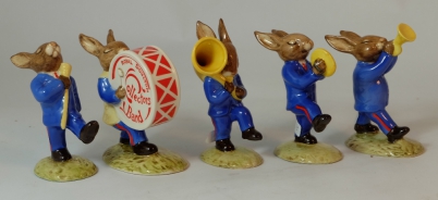 Appraisal: Royal Doulton Bunnkins Blue Band set comprising Drummer DB Drum