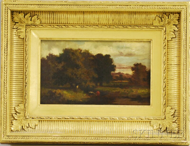 Appraisal: Attributed to William Keith American - Landscape with Cows Unsigned