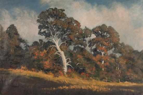 Appraisal: Peter Even Egeli b ''The Beech at Lothian'' oil on