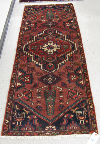 Appraisal: THREE PERSIAN AREA RUGS ' x ' Belouchi tribal '