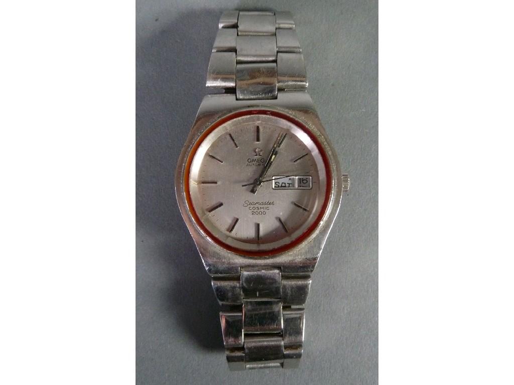 Appraisal: GENTS OMEGA SEAMASTER COSMIC AUTOMATIC WRIST WATCH with circular silvered