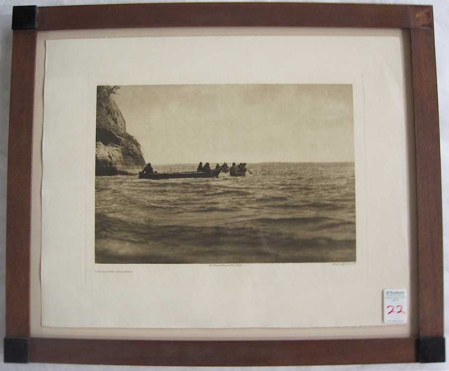 Appraisal: EDWARD CURTIS PHOTOGRAVURE Seattle Washington - The Lower Columbia Native