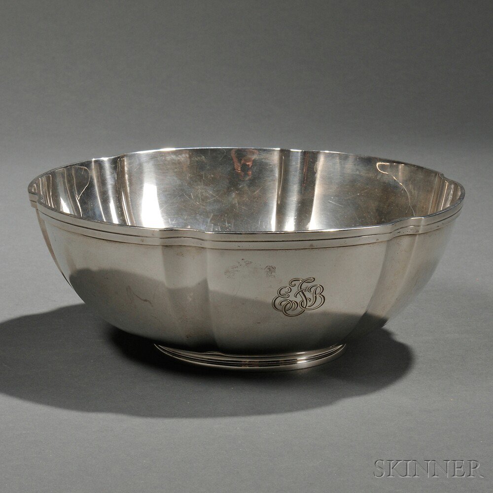 Appraisal: Tiffany Co Sterling Silver Bowl New York - the lobed