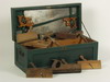 Appraisal: TOOL CHEST - th C pine tool chest full of