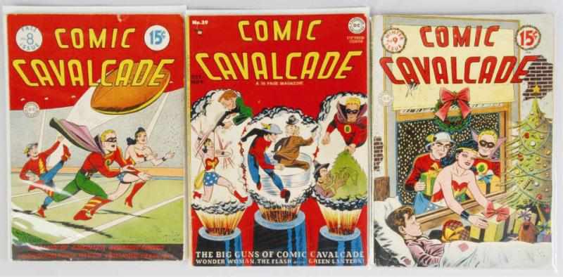 Appraisal: Lot of s Comic Cavalcade Comic Books This lot includes