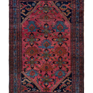 Appraisal: A Hamadan Wool Rug Mid- th Century feet inches x