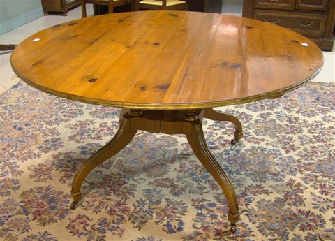 Appraisal: BAKER HISTORIC CHARLESTON COLLECTION ROUND DINING TABLE With two extension