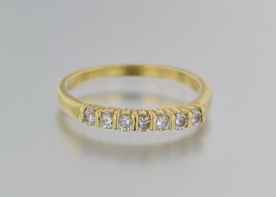 Appraisal: A Dainty Tiffany Co Gold and Diamond Ring k yellow