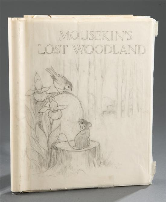 Appraisal: Children's Original Drawings Edna Miller Mousekin's Lost Woodland Full mockup