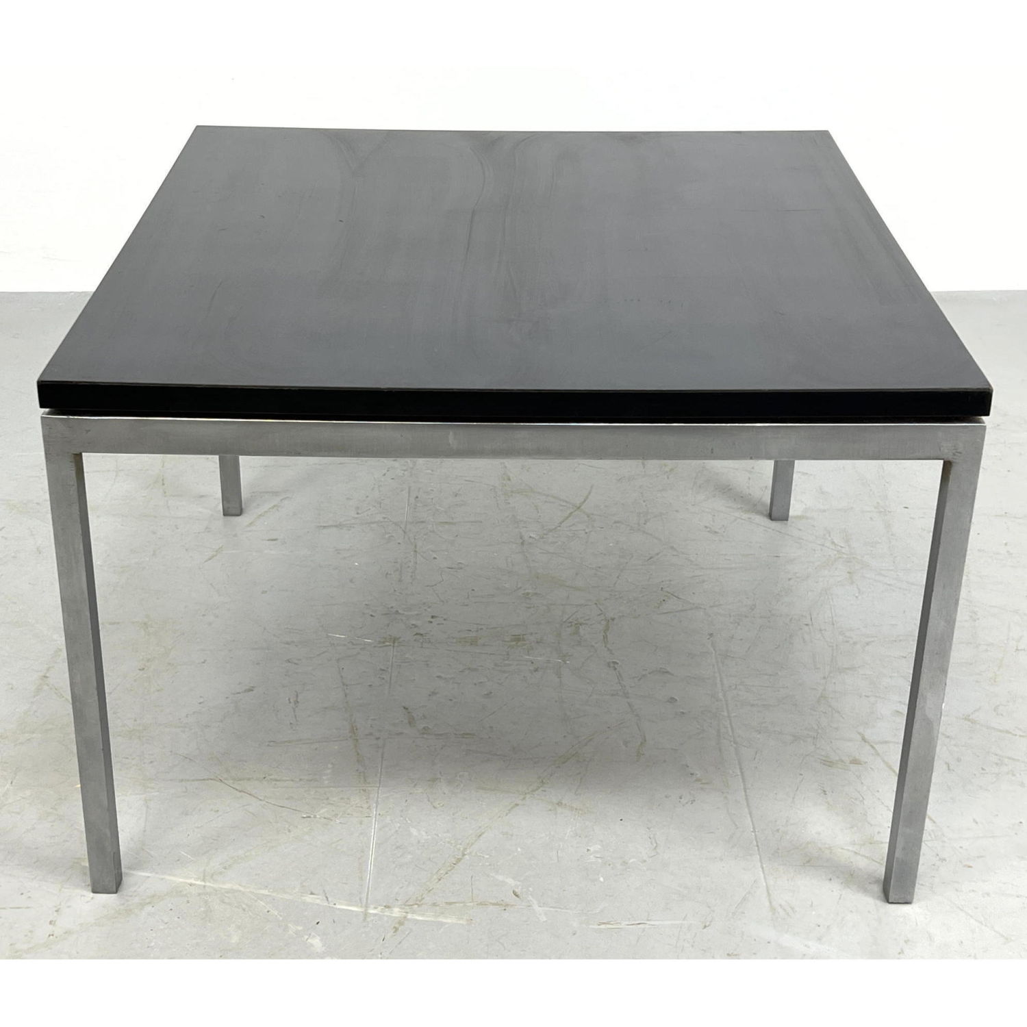 Appraisal: Florence Knoll Black Laminate Occasional Coffee Table Dimensions H inches