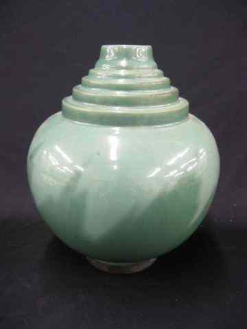 Appraisal: Roseville Art Pottery Vase Art Deco design step neck ''