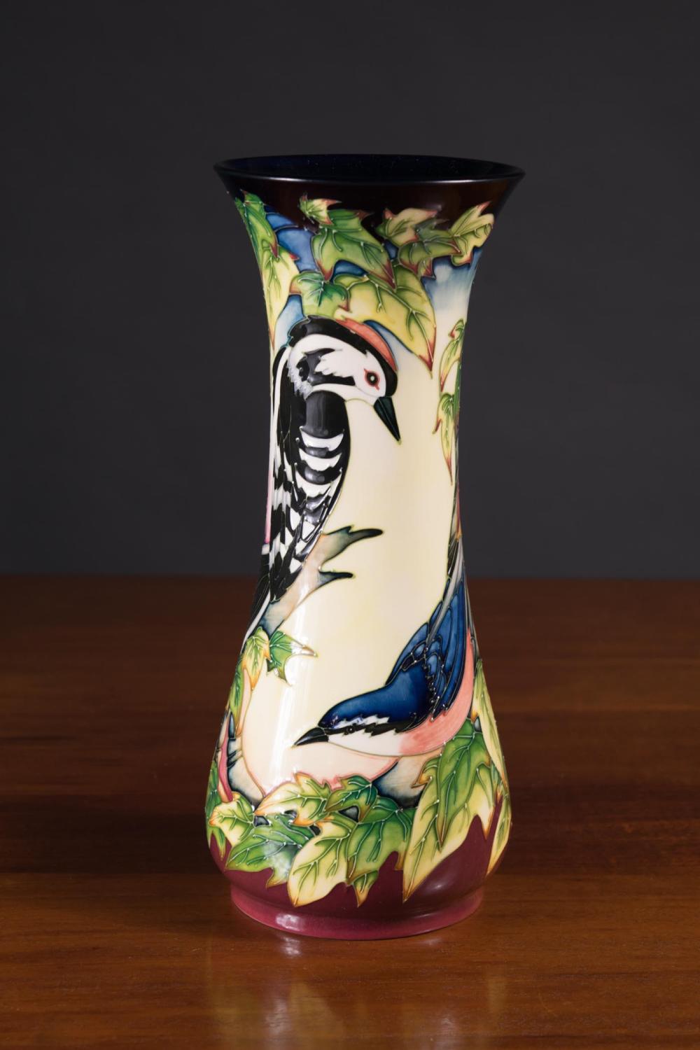 Appraisal: ENGLISH MOORCROFT 'INGLEWOOD' ART POTTERY VASE Philip Gibson design H