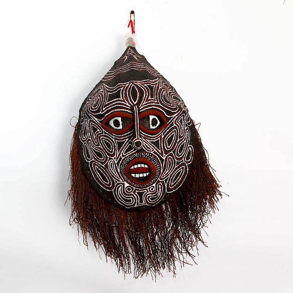 Appraisal: VINTAGE TRADITIONAL AFRICAN KUBA MASQUERADE MASK In the style of