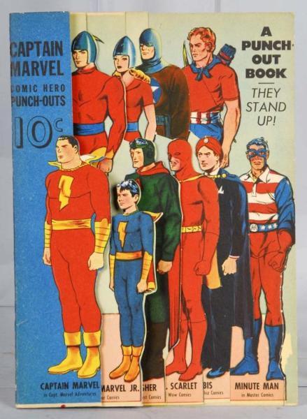 Appraisal: Captain Marvel Comic Hero Punch Out Book Description Circa s