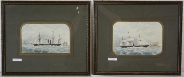 Appraisal: J STAPLES TH C BRITISH TWO WATERCOLORS ONE DEPICTS THE