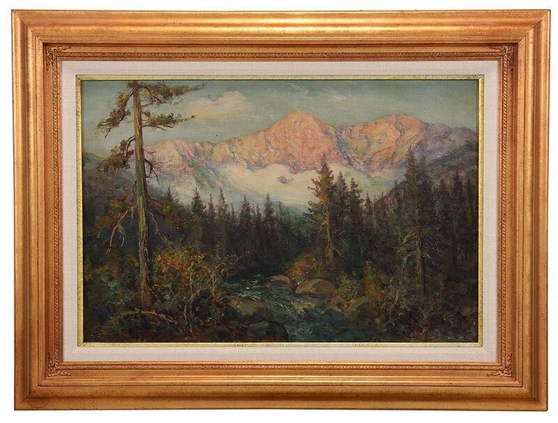 Appraisal: Charles Henry Harmon American - Mountain Landscape signed lower left