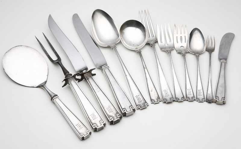 Appraisal: A Gorham 'Etruscan' sterling silver flatware service First half th