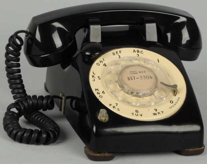 Appraisal: Western Electric U Mushroom Telephone Base dated receiver element black