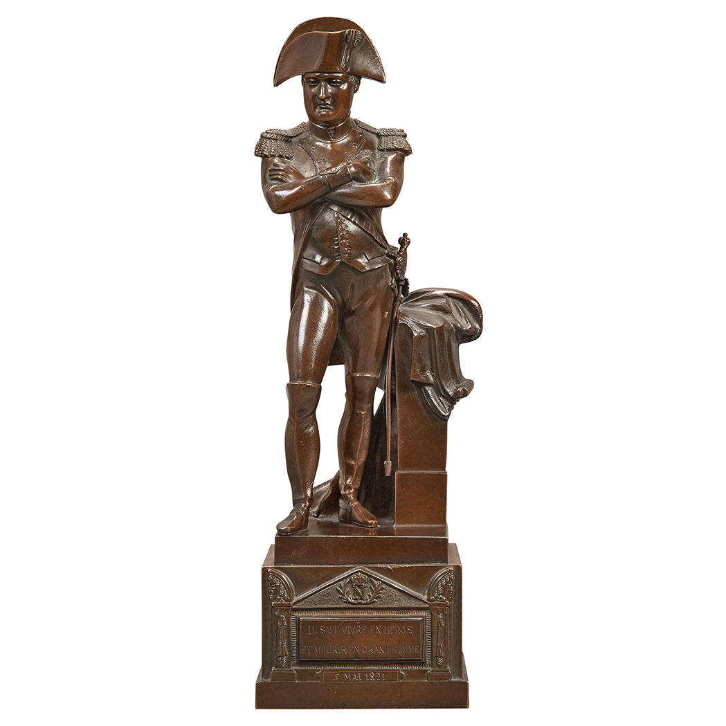 Appraisal: Bronze Figure of Napoleon Bonaparte th Century Modeled in a