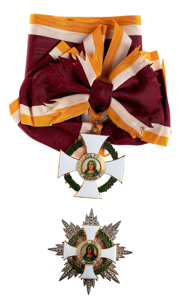 Appraisal: REPUBLIC OF SAN MARINO ORDER OF ST AGATA GRAND CROSS