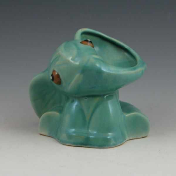 Appraisal: Weller Cactus popeyed elephant Marked Weller Pottery Mint '' tall