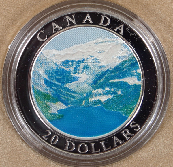 Appraisal: Canada Silver Rocky Mountains Coin - oz