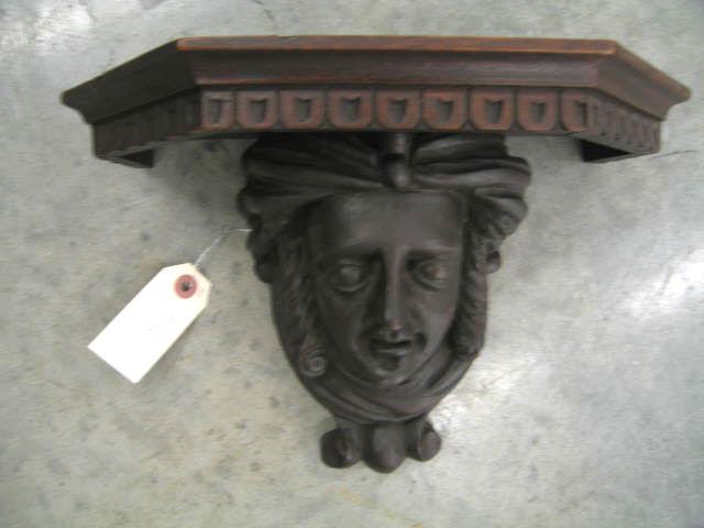 Appraisal: Victorian Carved Wall Shelf bust of a lady