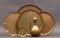 Appraisal: A Group of Brass Moroccan Items ca Late th Early