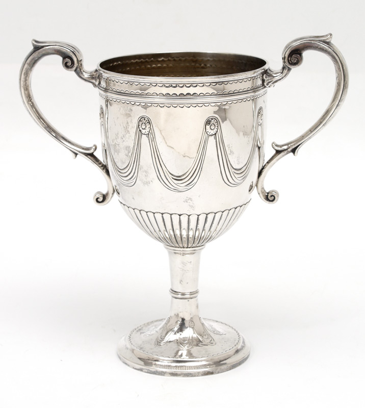 Appraisal: MOSES BRENT ENGLISH STERLING SILVER LOVING CUP George III period