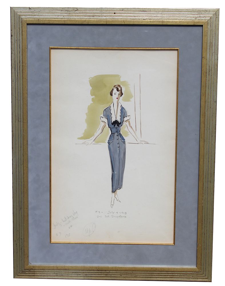 Appraisal: Edith Head Original Costume Design Edith Head - Original Costume