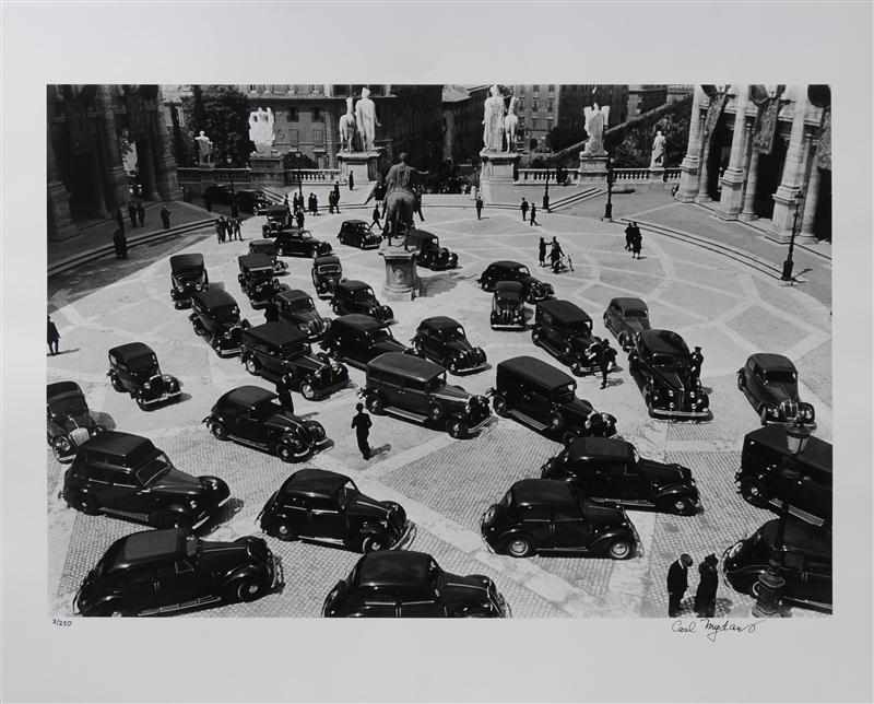 Appraisal: CARL MYDANS - MINISTERS MEETING FACIST ROME Gelatin silver print