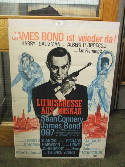 Appraisal: FILM POSTER James Bond 'Liebesgrusse Aus Moskau' From Russia with