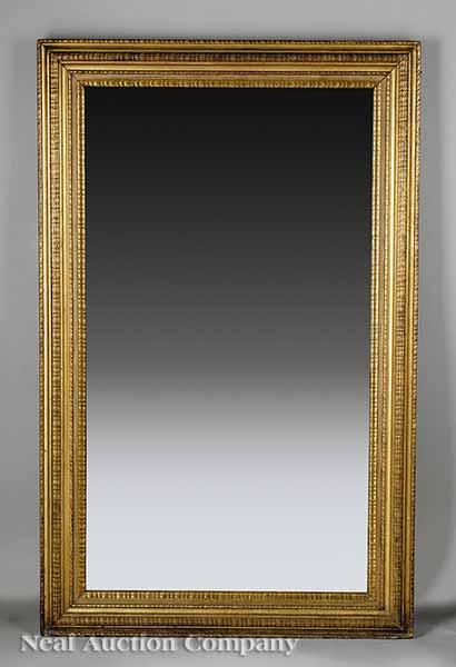 Appraisal: An American Late Classical Giltwood Overmantel Mirror mid- th c