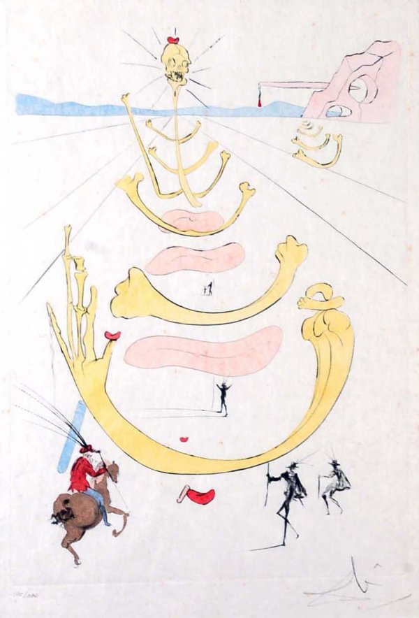 Appraisal: Salvador Dali Spanish - Engraving and color by stencil Rigal