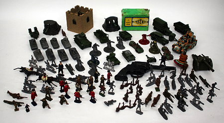 Appraisal: A GROUP OF DIE CAST MILITARY RELATED VEHICLES tanks trucks