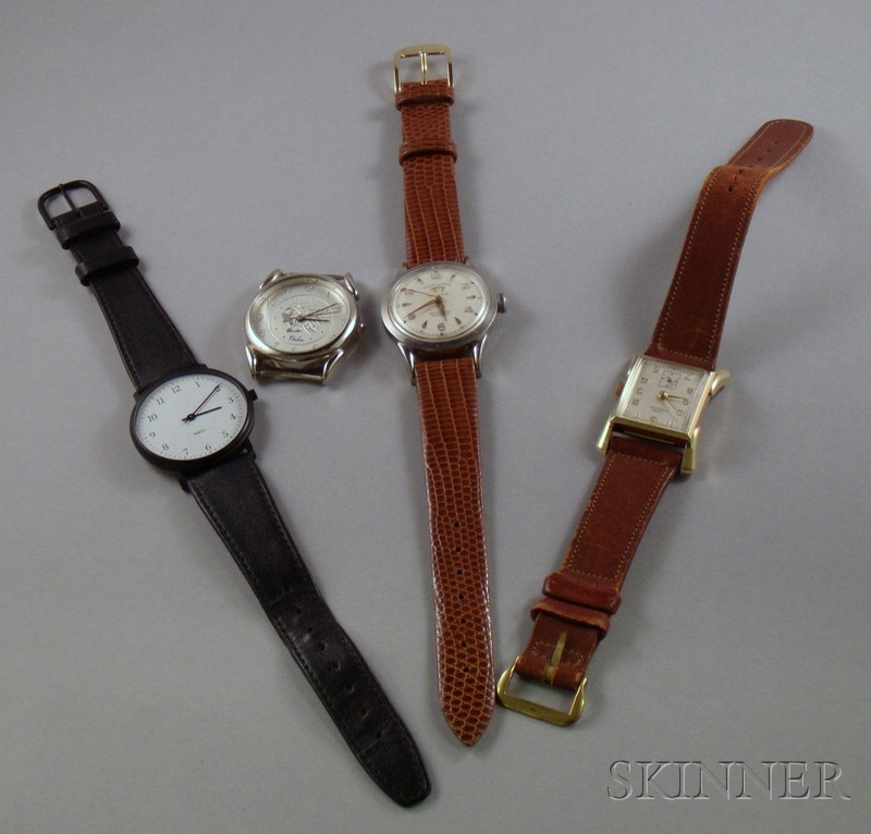 Appraisal: Man's Vintage Hamilton Incabloc Automatic Wristwatch and Three Other Wristwatches