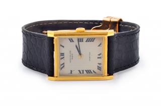 Appraisal: Cartier Retro Patek Phillippe Men's Gold Watch Cartier retro Patek