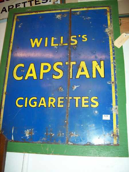 Appraisal: AN ANTIQUE CAPSTAN ENAMEL SIGN