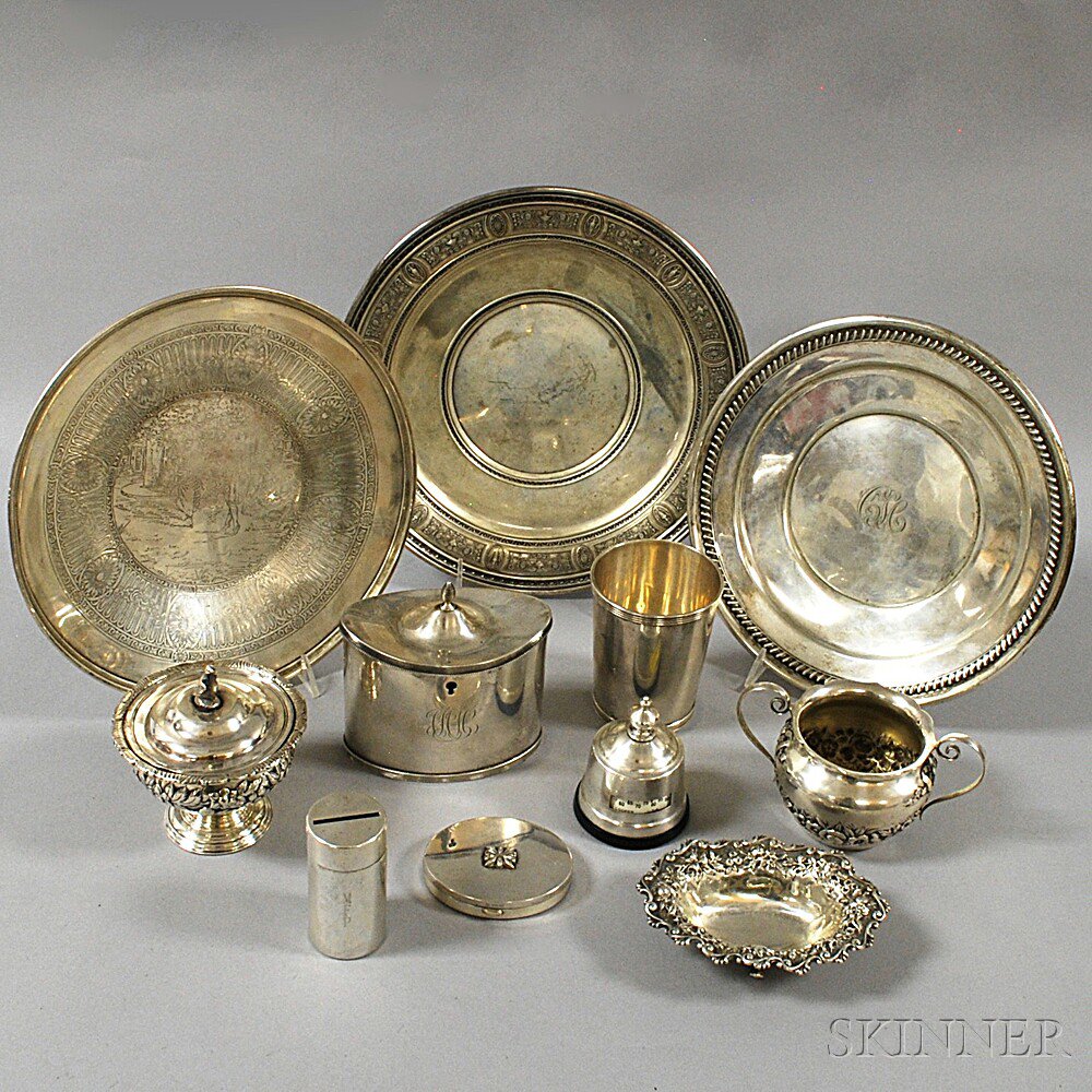 Appraisal: Eleven Pieces of Mostly Sterling Silver Tableware including an International