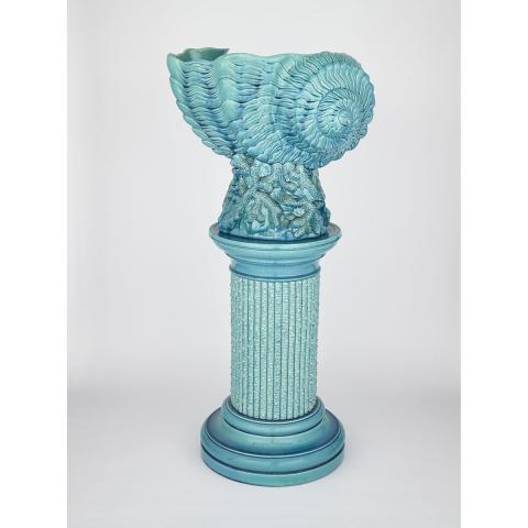 Appraisal: Burmantofts Faience Jardini re and Stand c - formed as