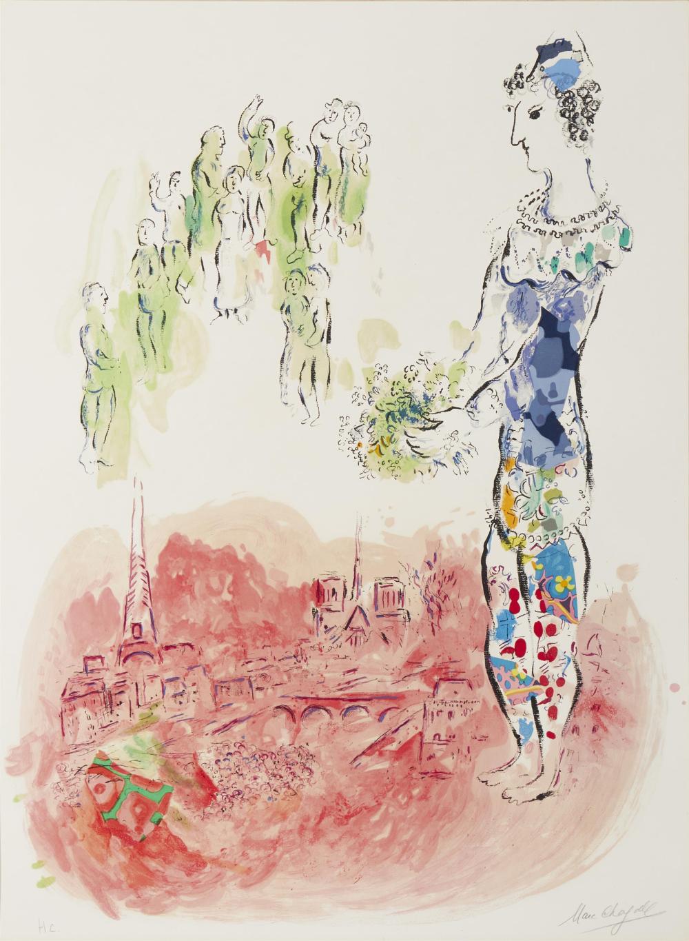 Appraisal: Marc Chagall - French The Magician of Paris II -