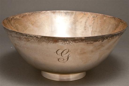 Appraisal: American silver bowl Tiffany Co New York circa after an