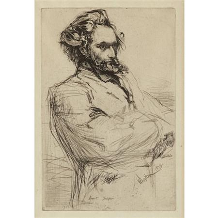 Appraisal: James Abbott McNeill Whistler DROUET Etching and drypoint Estimate -