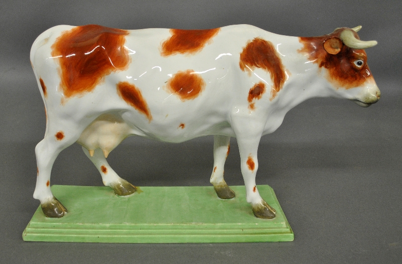 Appraisal: - Large Copeland standing cow c h x l -