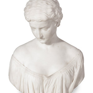 Appraisal: Richard Henry Park American - Bust of a Young Woman