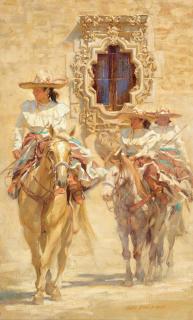 Appraisal: Gladys Roldan-de-Moras b Sunny Day at Mission San Jose The