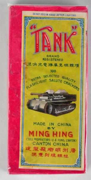 Appraisal: Tank -Pack Firecrackers Class Manufactured by Ming Hing Rare pack