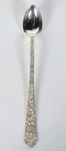 Appraisal: Eighteen Kirk Sterling Repousse Ice Tea Spoons