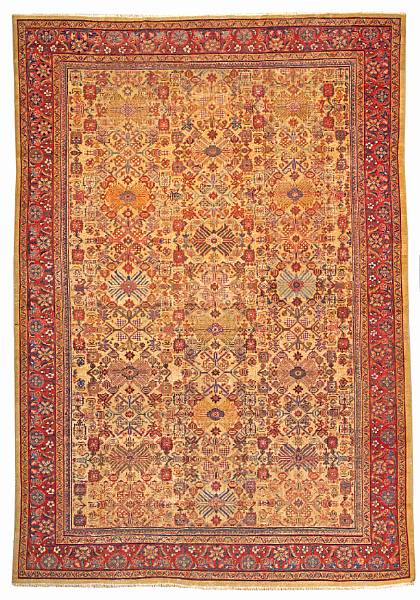 Appraisal: A Mahal carpet Central Persia circa size approximately ft in